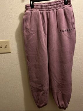 Comfrt  Branded Mauve Sweatpants